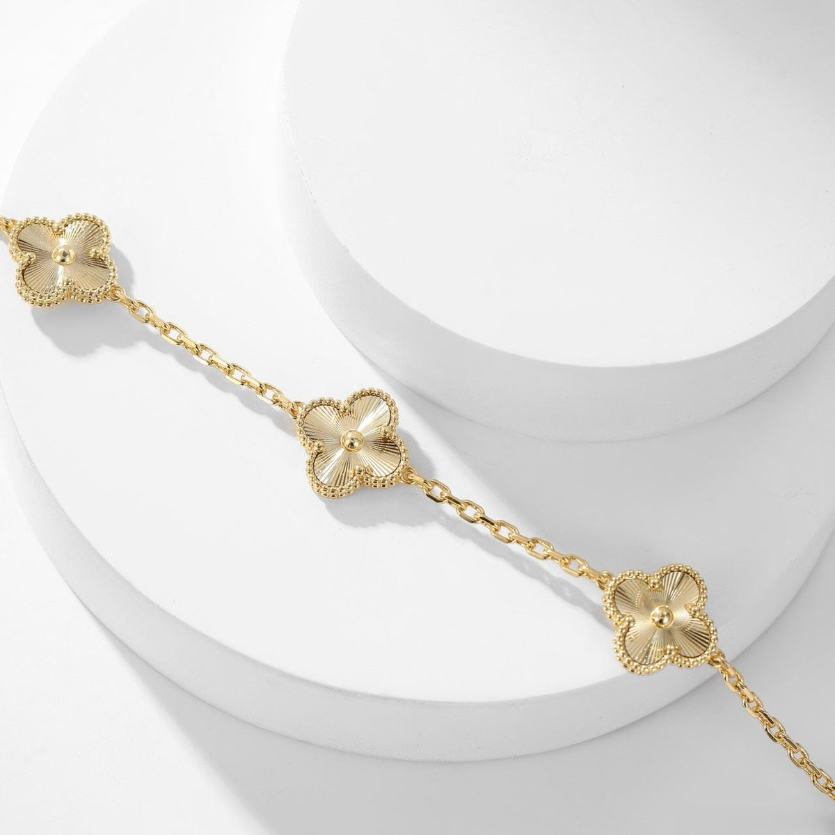 [Glow Muse]CLOVER 10 MOTIFS LASER NECKLACE