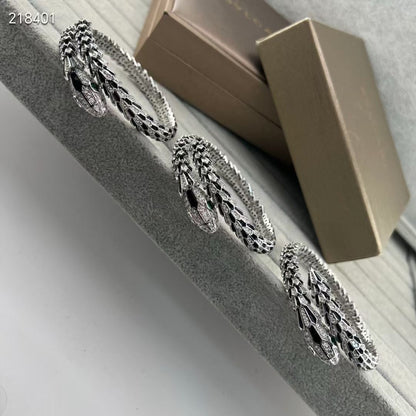 [⭐Glow Muse]NEW OBSIDIAN & DIAMOND SERPENT BRACELET