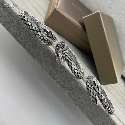 [⭐Glow Muse]NEW OBSIDIAN & DIAMOND SERPENT BRACELET