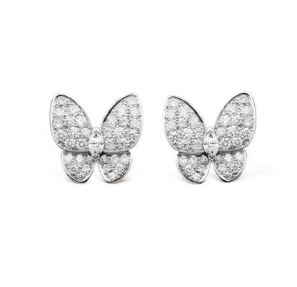 [Glow Muse]BUTTERFLY ALL DIAMOND EARRINGS