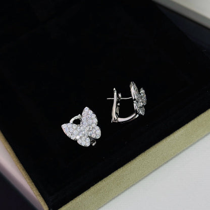 [Glow Muse]BUTTERFLY ALL DIAMOND EARRINGS