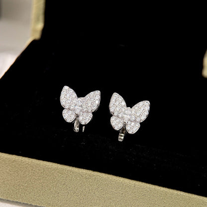 [Glow Muse]BUTTERFLY ALL DIAMOND EARRINGS