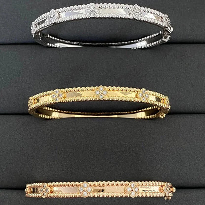 [Glow Muse]CLOVER BRACELET 4MM DIAMONDS