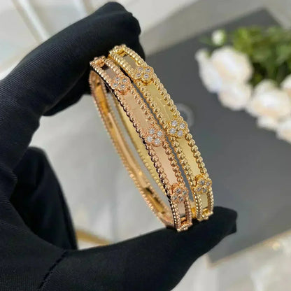 [Glow Muse]CLOVER BRACELET 4MM DIAMONDS