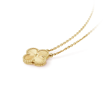 [Glow Muse]CLOVER 15MM LASER NECKLACE