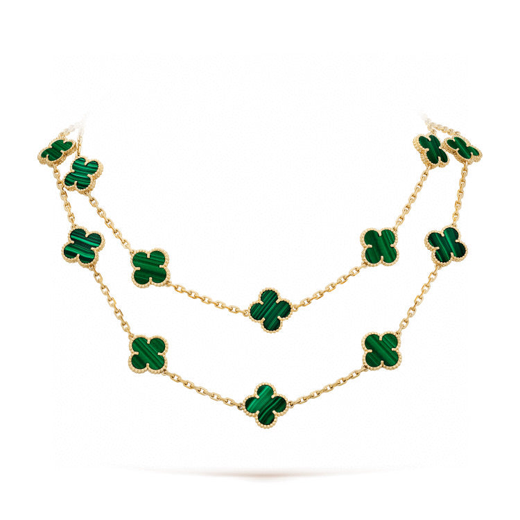 [Glow Muse]CLOVER 20 MOTIFS MALACHITE GOLD