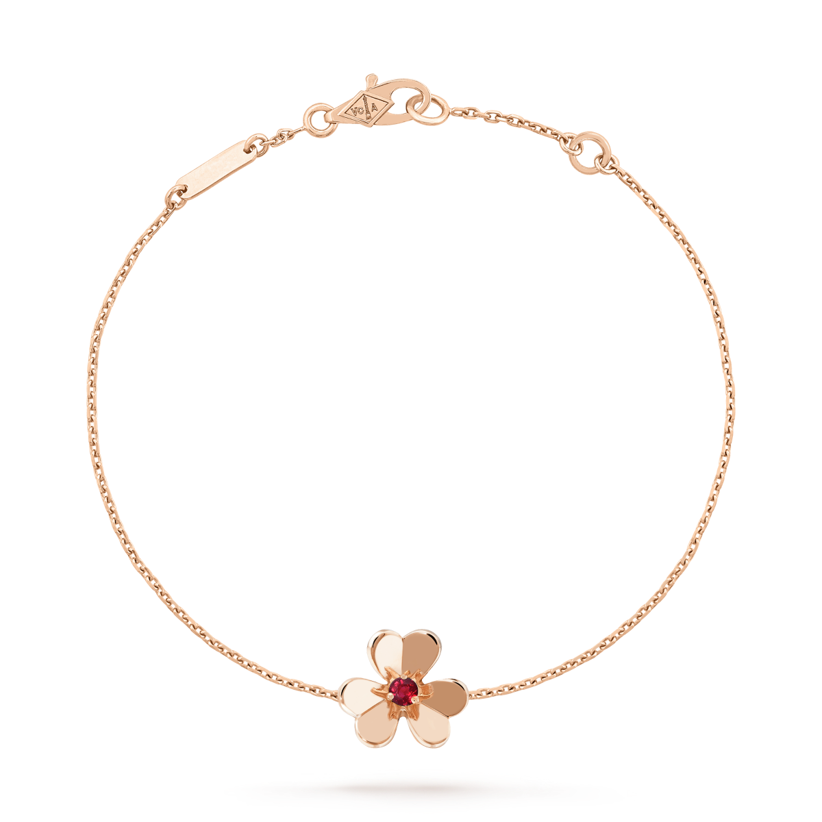 [Glow Muse]FRIVOLE GOLD FLOWER PINK MALACHITE BRACELET
