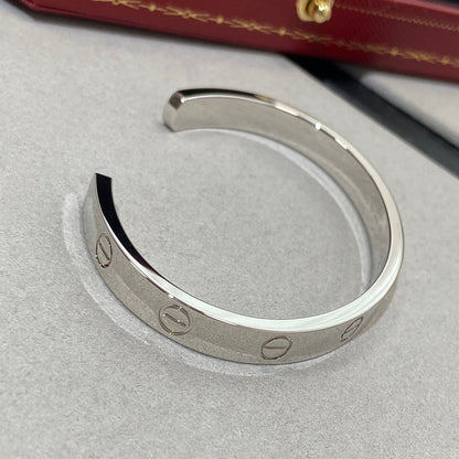 [Glow Muse]LOVE BRACELET 6.1MM 1 DIAMOND OPEN CUFF
