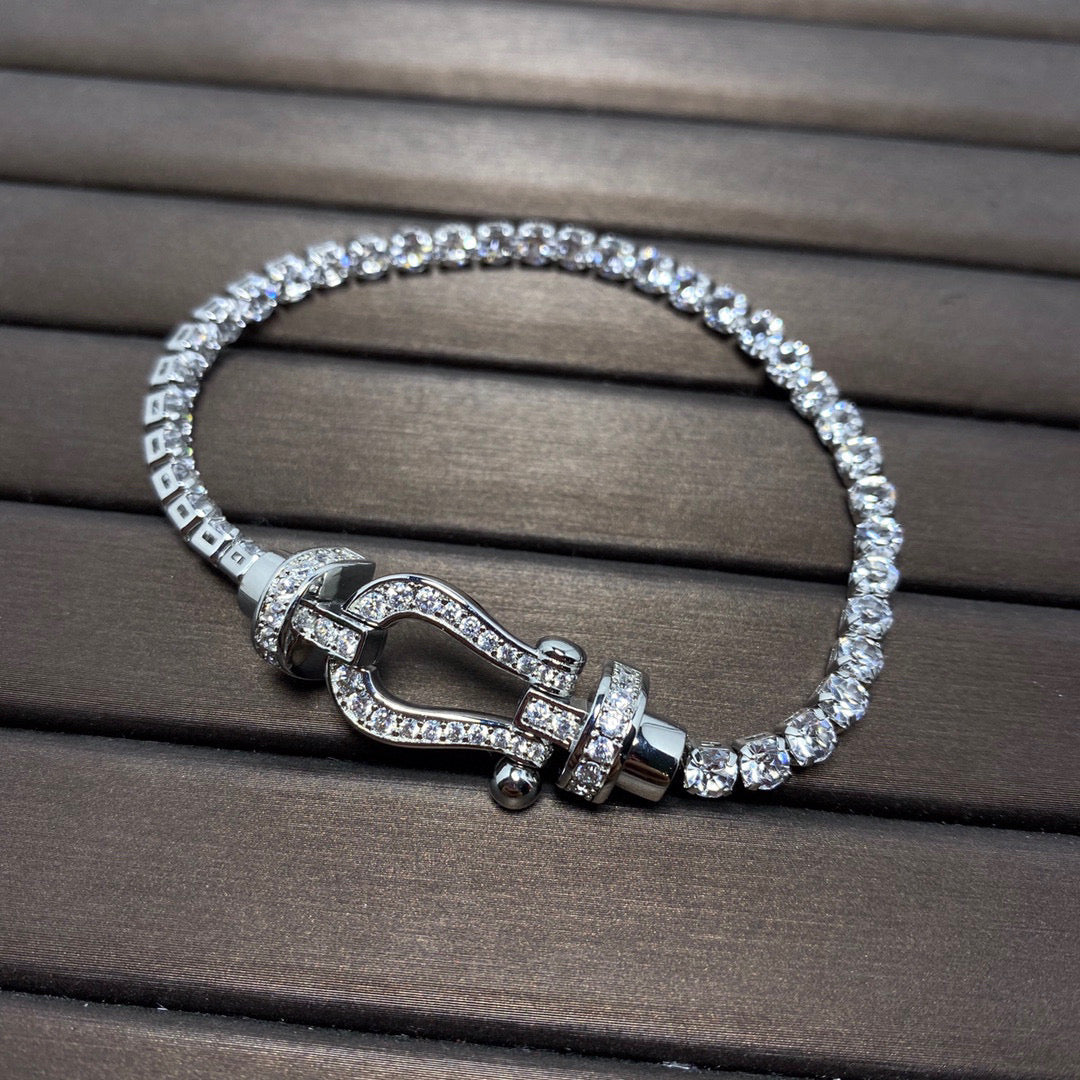 [Glow Muse]FORCE  HORSESHOE  DIAMOND TENNIS BRACELET