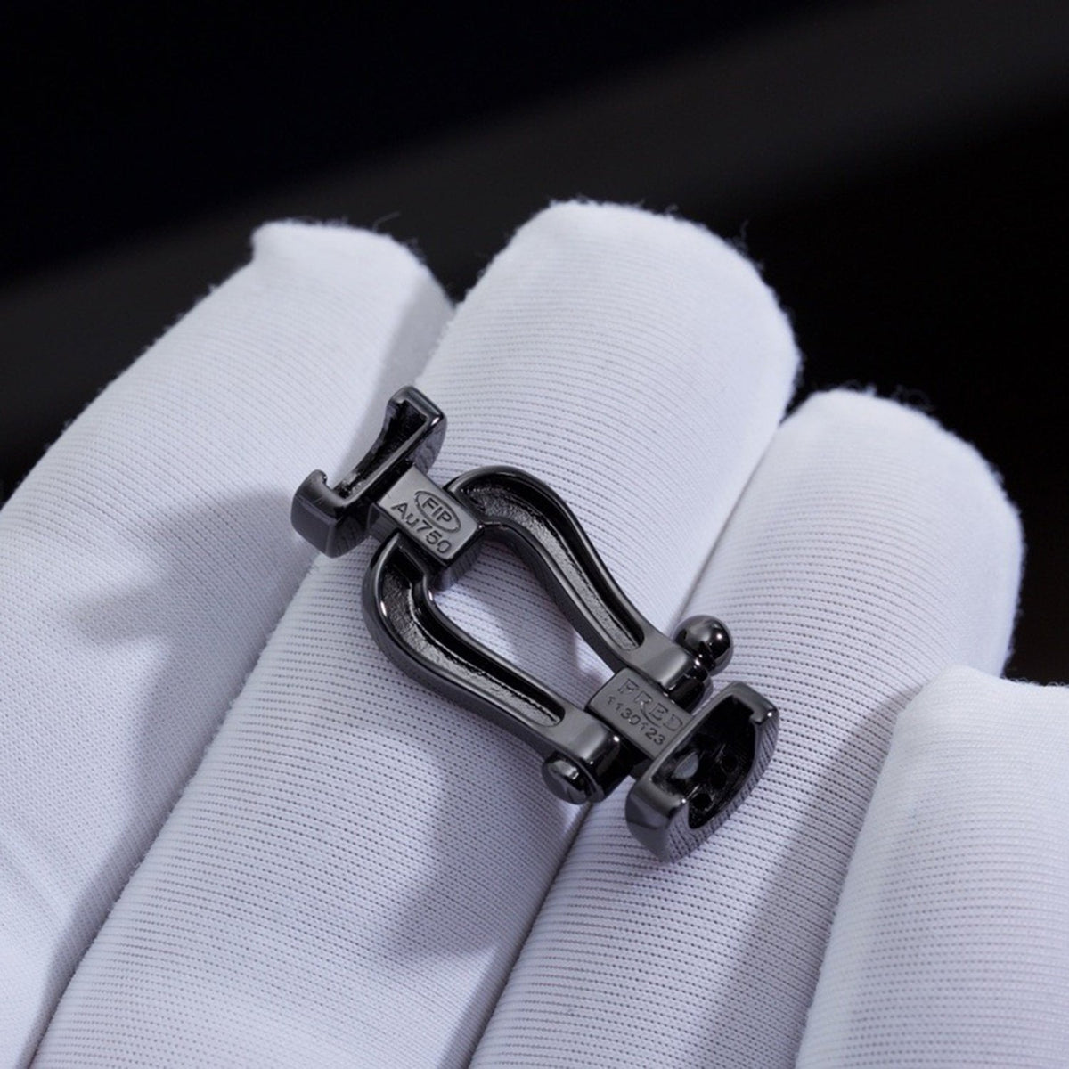 [Glow Muse]FORCE LARGE SERIES HORSESHOE BLACK SAMURAI BRACELET