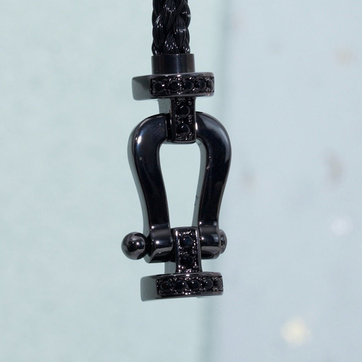[Glow Muse]FORCE LARGE SERIES HORSESHOE BLACK SAMURAI BRACELET