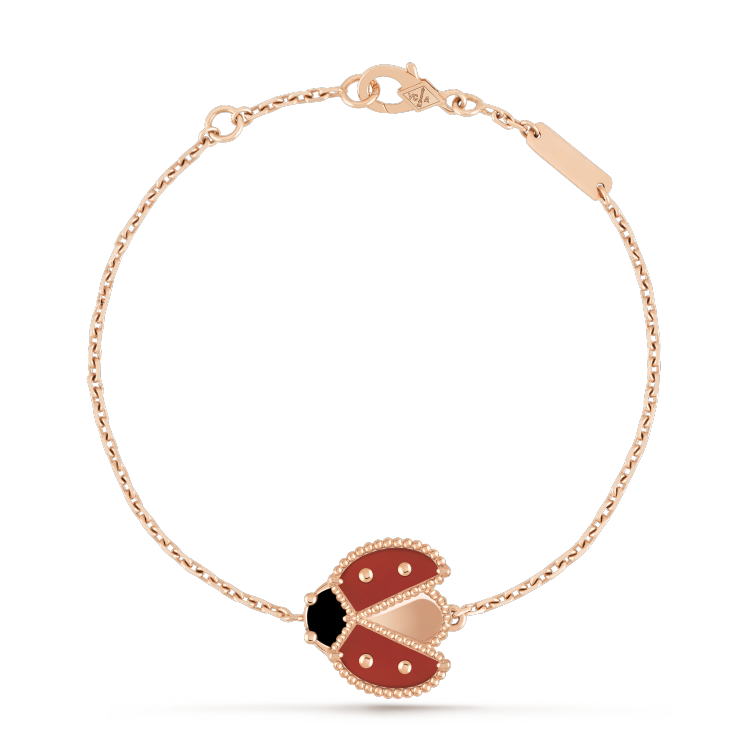 [Glow Muse]LUCKY SPRING 1 MOTIF PINK GOLD BRACELET
