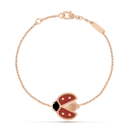 [Glow Muse]LUCKY SPRING 1 MOTIF PINK GOLD BRACELET