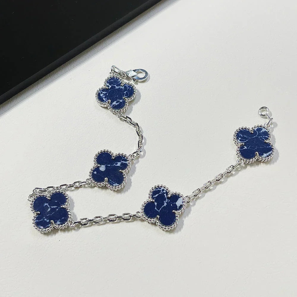 [⭐Glow Muse]CLOVER 5 MOTIF PIETERSITE BRACELET COLLECTION