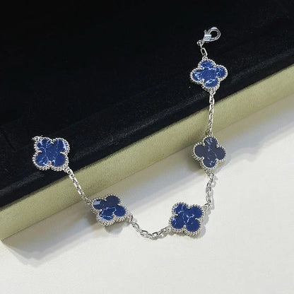 [⭐Glow Muse]CLOVER 5 MOTIF PIETERSITE BRACELET COLLECTION