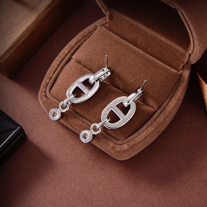 [Glow Muse]HM CHAINE DIAMOND EARRINGS