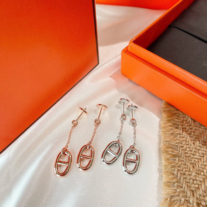 [Glow Muse]CHAINE TASSEL EARRINGS