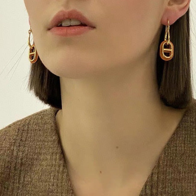 [Glow Muse]HM O'MAILLON GOLD EARRINGS