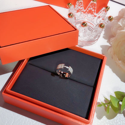 [Glow Muse]H RING FULL DIAMOND