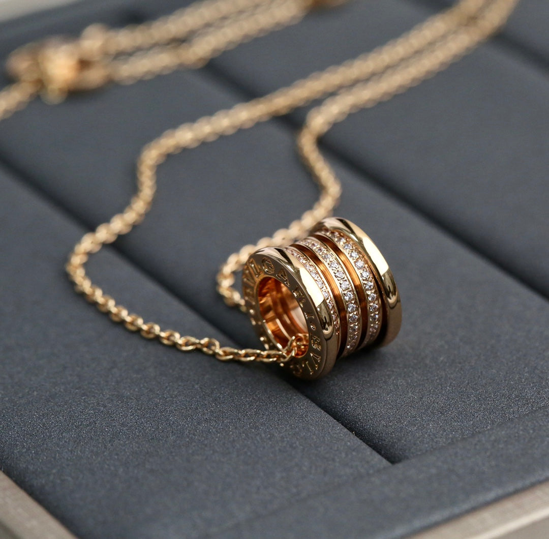 [Glow Muse]ZERO 1 PINK GOLD DIAMOND NECKLACE