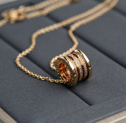 [Glow Muse]ZERO 1 PINK GOLD DIAMOND NECKLACE