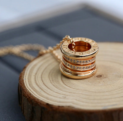 [Glow Muse]ZERO 1 PINK GOLD DIAMOND NECKLACE