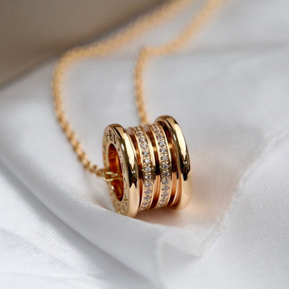 [Glow Muse]ZERO 1 PINK GOLD DIAMOND NECKLACE