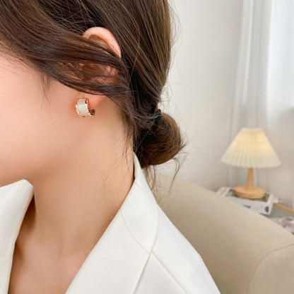 [Glow Muse]ZERO 1 DIAMOND PAVED EARRINGS