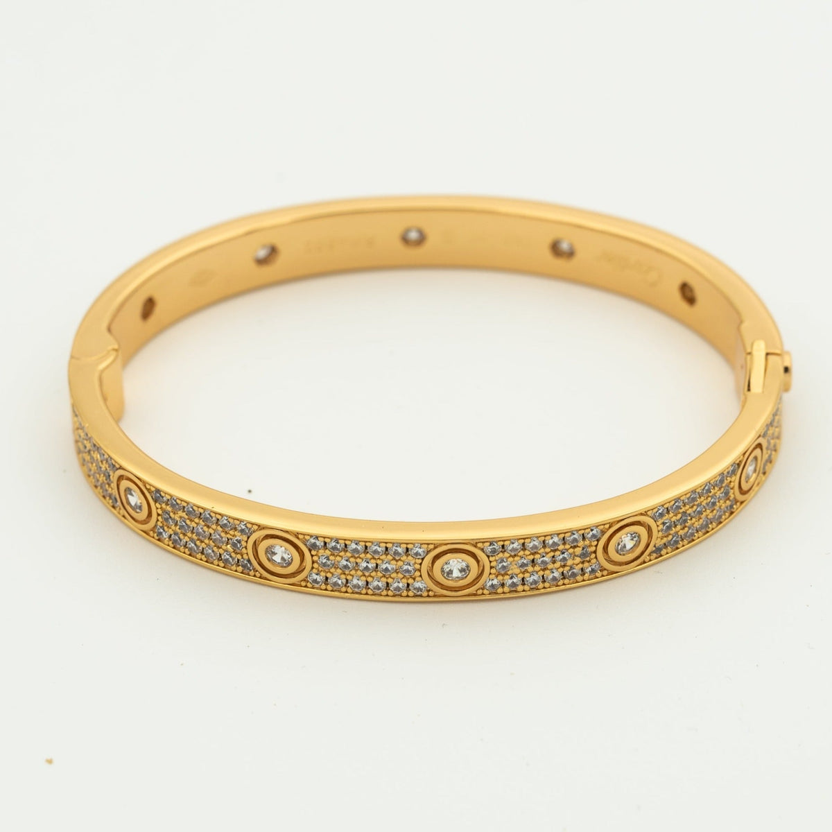 [Glow Muse]LOVE BRACELET 6.1MM DIAMOND-PAVED 10 BIG DIAMONDS