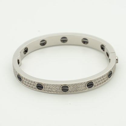 [Glow Muse]LOVE BRACELET 6.1MM DIAMOND-PAVED CERAMIC