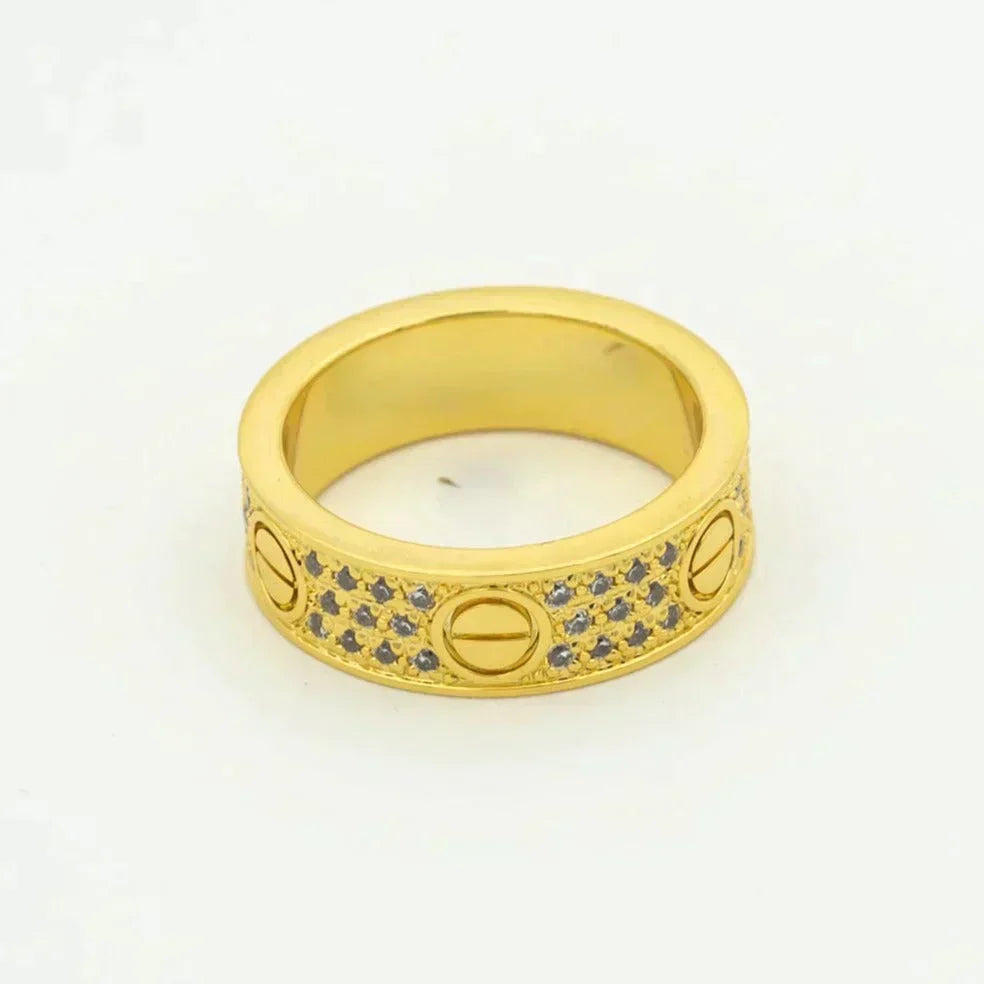 [Glow Muse]LOVE RING 5.5MM DIAMONDS PAVED