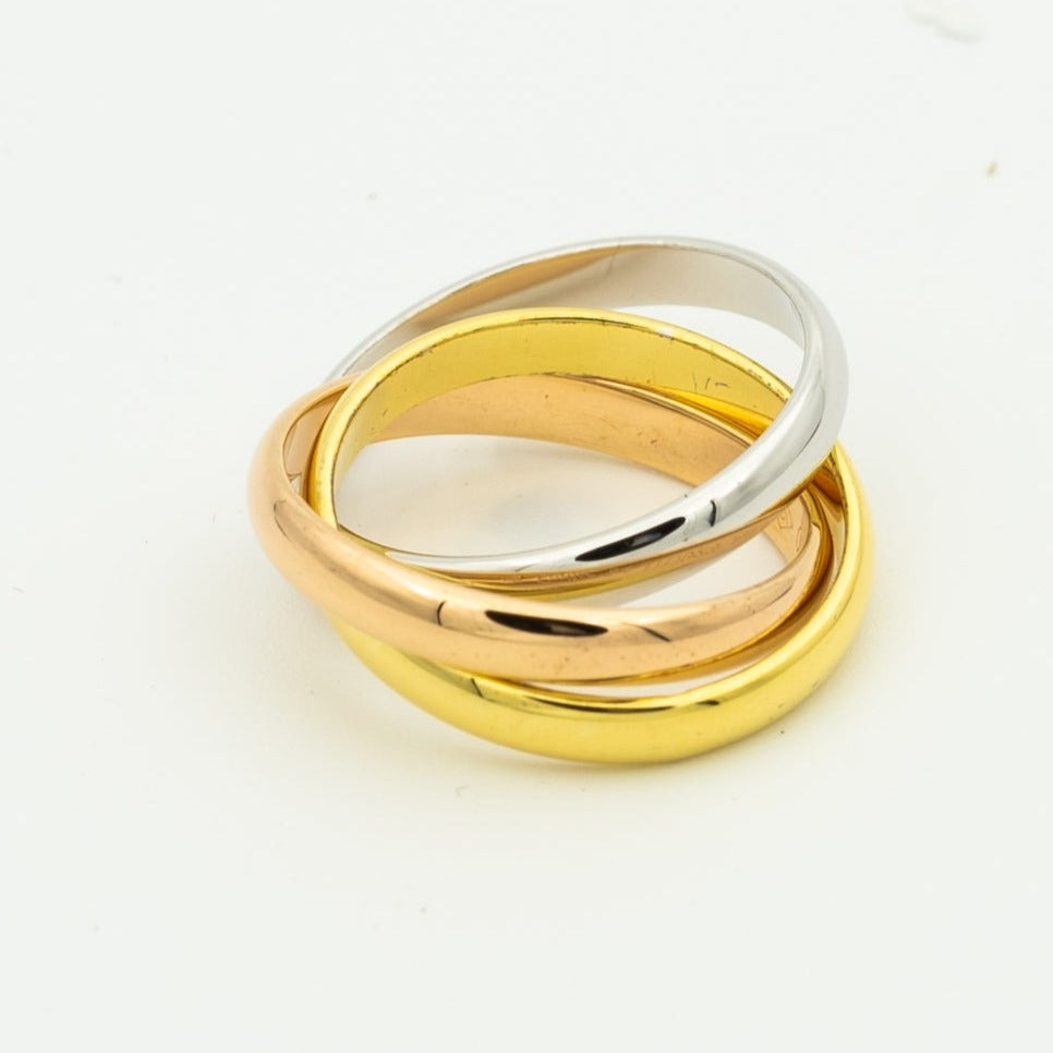 [Glow Muse Jewelry]TRINITY RING GOLD PINK GOLD SILVER
