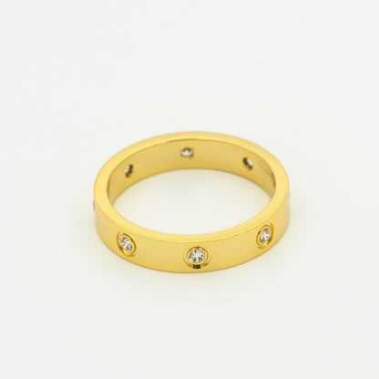 [Glow Muse]LOVE RING 3.6MM 8 DIAMONDS