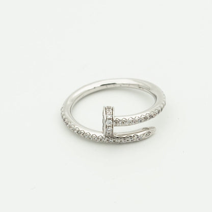 [Glow Muse]JUSTE RING 1.8MM SILVER DIAMONDS
