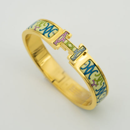 [Glow Muse]H BRACELET BEIGE MULTICOLOR