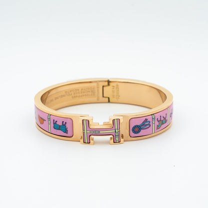 [Glow Muse]H PINK GOLD BRACELET PINK CERAMIC