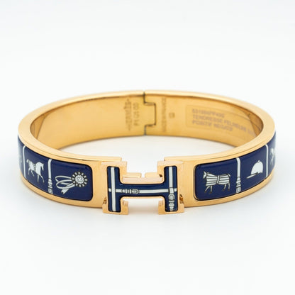 [Glow Muse]H BRACELET BLUE CERAMIC