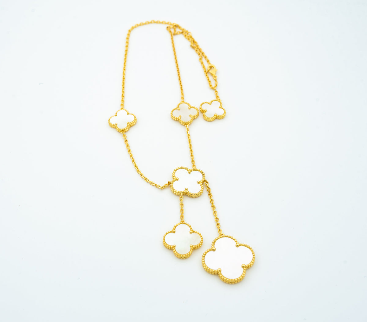 [Glow Muse]CLOVER MOTHER OF PEARL NECKLACE 6 MOTIF