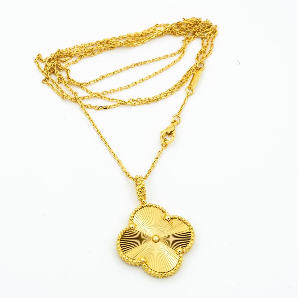 [Glow Muse]CLOVER 25MM PEDANT NECKLACE GOLD