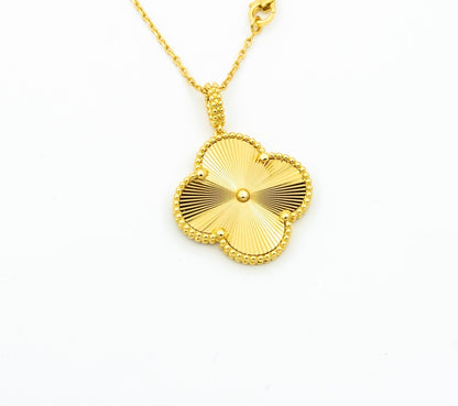 [Glow Muse]CLOVER 25MM PEDANT NECKLACE GOLD