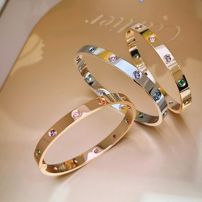 [Glow Muse]2026 RAINBOW LOVE BRACELET 6.1MM  10 DIAMONDS