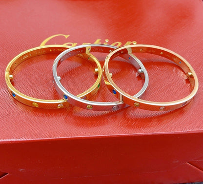 [Glow Muse]2026 RAINBOW LOVE BRACELET 6.1MM  10 DIAMONDS