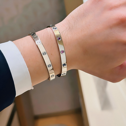 [Glow Muse]2026 RAINBOW LOVE BRACELET 6.1MM  10 DIAMONDS