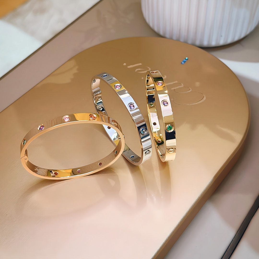[Glow Muse]2026 RAINBOW LOVE BRACELET 6.1MM  10 DIAMONDS