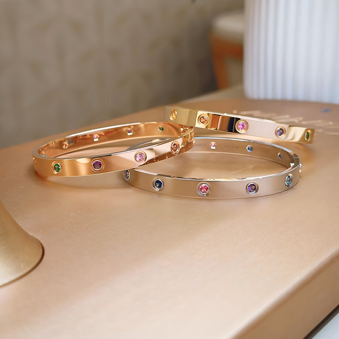 [Glow Muse]2026 RAINBOW LOVE BRACELET 6.1MM  10 DIAMONDS