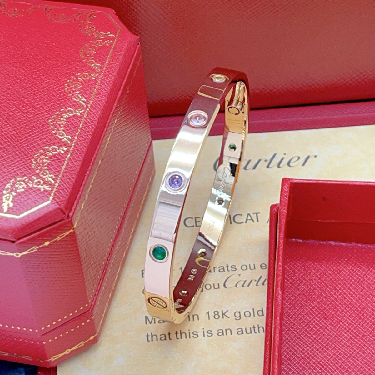 [Glow Muse]2026 RAINBOW LOVE BRACELET 6.1MM  10 DIAMONDS