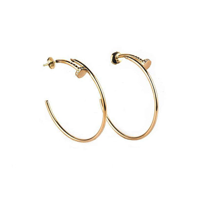 [Glow Muse]JUSTE EARRINGS GOLD DIAMONDS 1.8MM