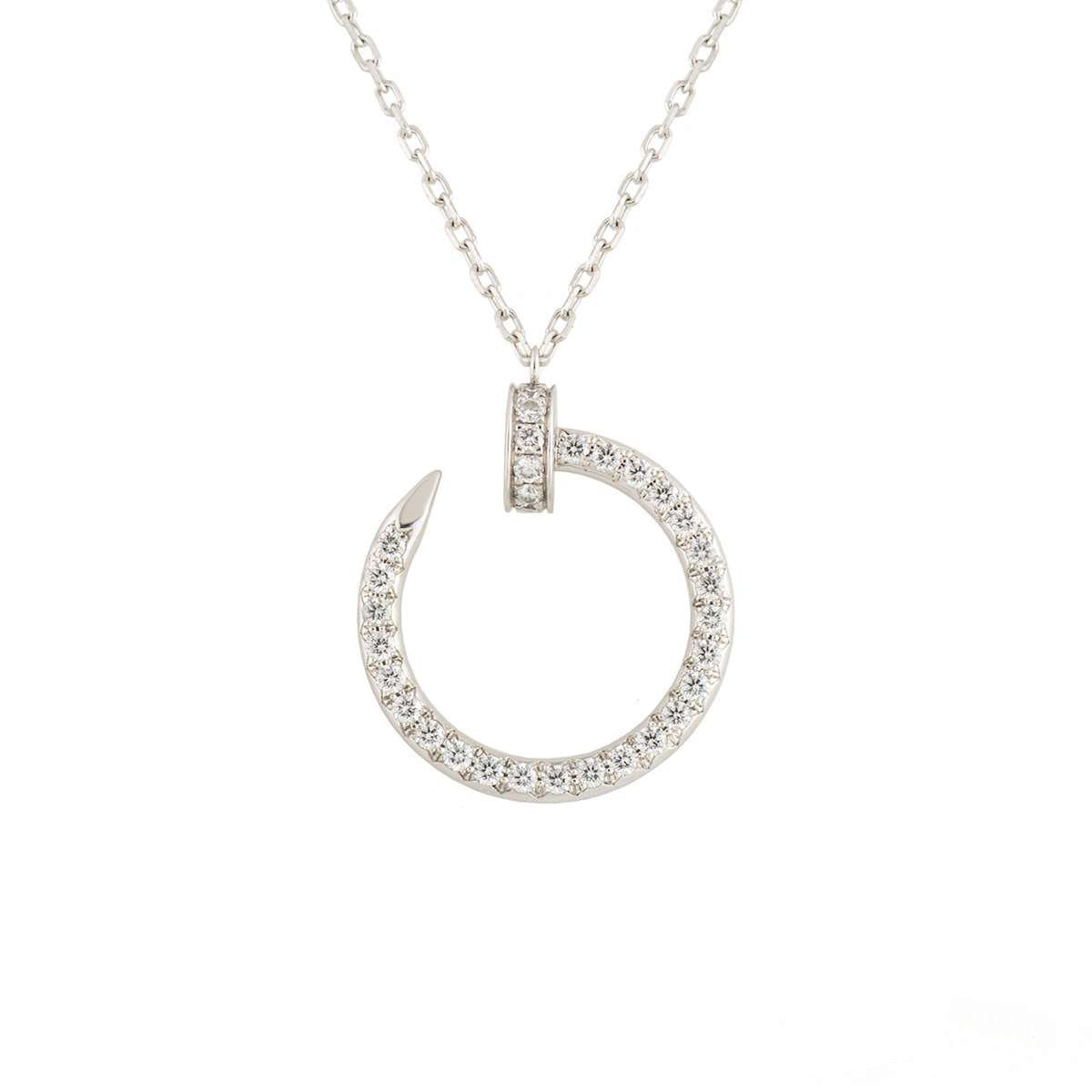 [Glow Muse]JUSTE NECKLACE SILVER DIAMONDS