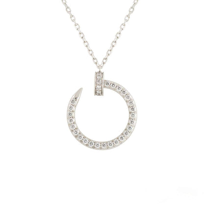 [Glow Muse]JUSTE NECKLACE SILVER DIAMONDS