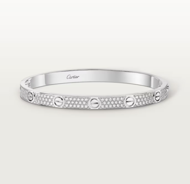 [Glow Muse]NEW-LOVE-4.8MM-Width Diamond-Studded Bracelet